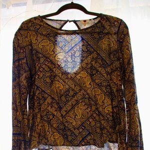 Multi-colored cotton blouse